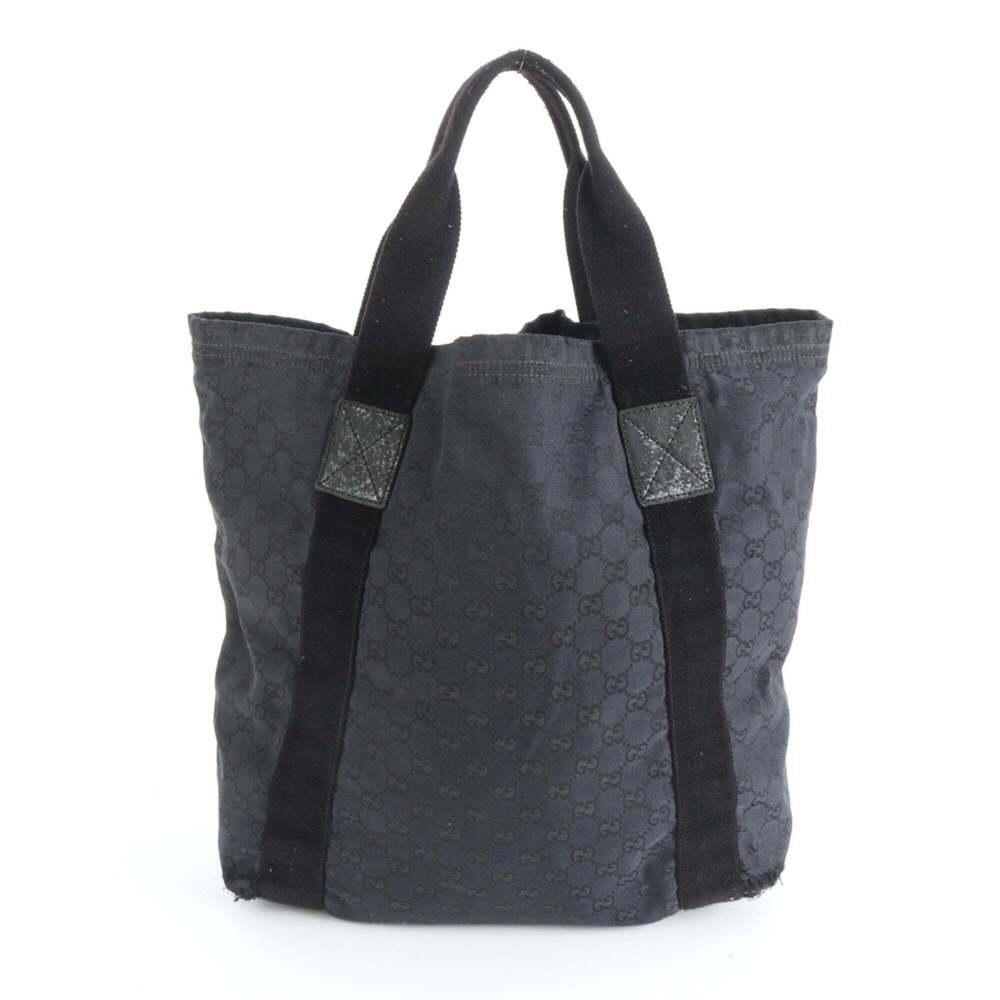 Gucci GG Canvas 189669 Leather Tote Bag Shoulder Black Men's - Picture 3 of 15